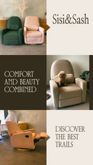 Sisi & Sash Sorrento Electric/Electronic Boucle Recliner Chair In Sandstone Boucle