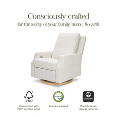 Sisi & Sash Hampton Electric/Electronic Recliner Nursery Chair in Latte