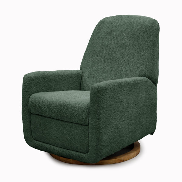Sisi & Sash Bentley Electric/Electronic Recliner Nursery Chair in Forest Green Boucle