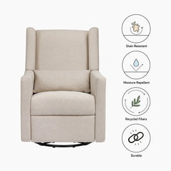 Sisi & Sash Brighton Electric/Electronic Recliner Nursery Chair - Cream