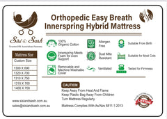 Sisi & Sash Orthopaedic Innerspring Hybrid mattress